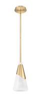 One Light Pendant by Z-Lite - Aimie Collection, Modern Gold Finish - 828P7-ROD-MGLD