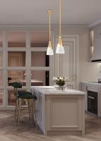 One Light Pendant by Z-Lite - Aimie Collection, Modern Gold Finish - 828P7-ROD-MGLD