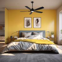 52"Ceiling Fan by Minka Aire - Dyno Collection, Coal Black Finish - F1000-CL/DTW