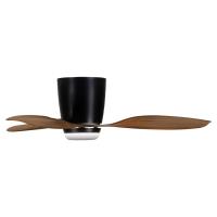 36"Ceiling Fan by Minka Aire - Ventiara Collection, Coal Black Finish - F693L-CL/DK