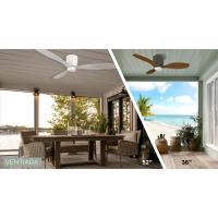 36"Ceiling Fan by Minka Aire - Ventiara Collection, Flat White Finish - F693L-WHF