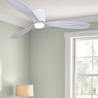 52"Ceiling Fan by Minka Aire - Ventiara Collection, Flat White Finish - F694L-WHF