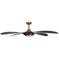 60"Ceiling Fan by Minka Aire - Mortyn Collection, Legacy Brass Finish - F698L-LBR/DO