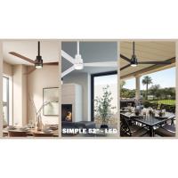 52"Ceiling Fan by Minka Aire - Simple Collection, Flat White Finish - F787L-WHF