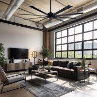 72"Ceiling Fan by Minka Aire - Xtreme Collection, Coal Black Finish - F887-72-CL