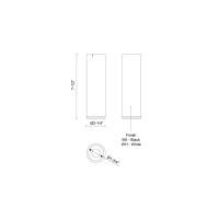 LED Flush Mount by Kuzco Lighting - Lorna Collection, Black Finish - LD2-FM08W10-3036-BK-UNV-010