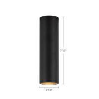 LED Flush Mount by Kuzco Lighting - Lorna Collection, Black Finish - LD2-FM08W10-3036-BK-UNV-010