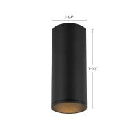 LED Flush Mount by Kuzco Lighting - Lorna Collection, Black Finish - LD3-FM08W14-3036-BK-UNV-010