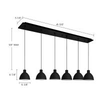 LED Pendant by Kuzco Lighting - Chroma Collection, Black Finish - MP1706BK-06