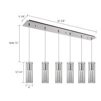 LED Pendant by Kuzco Lighting - Champagne Collection, Chrome Finish - MP4401CH-06