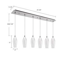 LED Pendant by Kuzco Lighting - Victoria Collection, Chrome Finish - MP3004CH-06