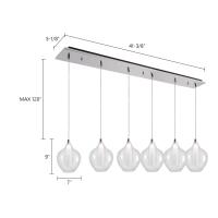 LED Pendant by Kuzco Lighting - Victoria Collection, Chrome Finish - MP3007CH-06