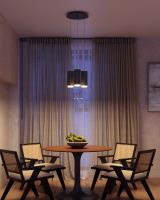 LED Pendant by Kuzco Lighting - Cameo Collection, Black Finish - MP401431BK-03