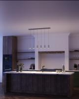 LED Pendant by Kuzco Lighting - Samson Collection, White/Clear Glass Finish - MP12506WHCL-06