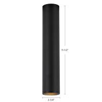 LED Flush Mount by Kuzco Lighting - Lorna Collection, Black Finish - LD2-FM12W12-3036-BK-UNV-010