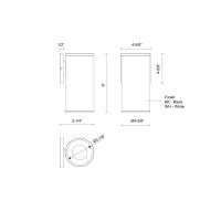 LED Outdoor Wall Sconce by Kuzco Lighting - Lorna Collection, White Finish - LD4-WS09W20-3036-WH-UNV-010