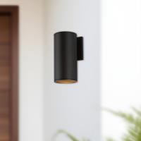 LED Outdoor Wall Sconce by Kuzco Lighting - Lorna Collection, Black Finish - LD4-WS09W20-3036-BK-UNV-010