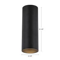 LED Flush Mount by Kuzco Lighting - Lorna Collection, Black Finish - LD4-FM12W24-3036-BK-UNV-010