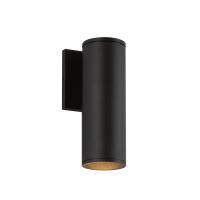 LED Outdoor Wall Sconce by Kuzco Lighting - Lorna Collection, Black Finish - LD3-WS09W14-3036-BK-UNV-010