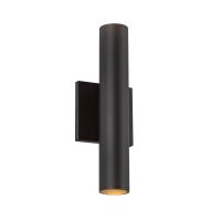LED Wall Sconce by Kuzco Lighting - Lorna Collection, Black Finish - LD2-UD12W20-3036-BK-UNV-010