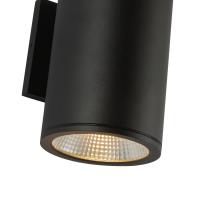 LED Outdoor Wall Sconce by Kuzco Lighting - Nordic Collection, Black Finish - EW265107-BK