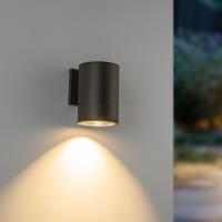 LED Outdoor Wall Sconce by Kuzco Lighting - Nordic Collection, Black Finish - EW265107-BK
