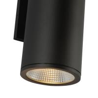 LED Outdoor Wall Sconce by Kuzco Lighting - Nordic Collection, Black Finish - EW265212-BK