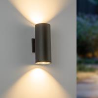 LED Outdoor Wall Sconce by Kuzco Lighting - Nordic Collection, Black Finish - EW265212-BK