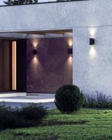 LED Outdoor Wall Sconce by Kuzco Lighting - Nordic Collection, Black Finish - EW264207-BK