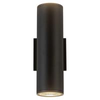 LED Outdoor Wall Sconce by Kuzco Lighting - Nordic Collection, Black Finish - EW264212-BK