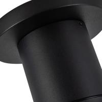 LED Outdoor Ceiling Mount by Kuzco Lighting - Nordic Collection, Black Finish - EC262103-BK