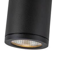 LED Outdoor Ceiling Mount by Kuzco Lighting - Nordic Collection, Black Finish - EC262106-BK