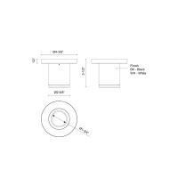 LED Outdoor Ceiling Mount by Kuzco Lighting - Nordic Collection, White Finish - EC262103-WH