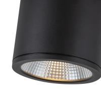 LED Outdoor Ceiling Mount by Kuzco Lighting - Nordic Collection, Black Finish - EC265104-BK
