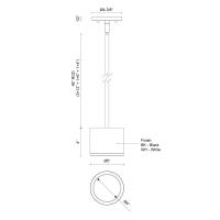 LED Outdoor Pendant by Kuzco Lighting - Nordic Collection, White Finish - EP265104-WH
