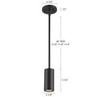 LED Outdoor Pendant by Kuzco Lighting - Nordic Collection, Black Finish - EP262106-BK
