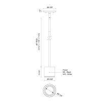 LED Outdoor Pendant by Kuzco Lighting - Nordic Collection, White Finish - EP264104-WH