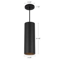 LED Pendant by Kuzco Lighting - Lorna Collection, Black Finish - LD4-PD12W24-3036-BK-UNV-010