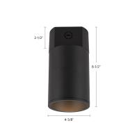 LED Ceiling Mount by Kuzco Lighting - Lorna Collection, Black Finish - LD4-CC06W18-3036-BK-UNV-010