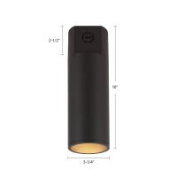 LED Ceiling Mount by Kuzco Lighting - Lorna Collection, Black Finish - LD3-CC08W14-3036-BK-UNV-010