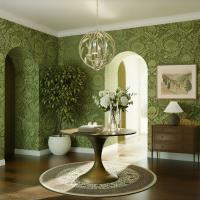 Four Light Chandelier by Crystorama - Broche Collection, Champagne Green Tea Finish - 504-CT