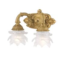 Two Light Wall Sconce by Crystorama - Mayfield Collection, Aged Brass Finish - 5222-AG