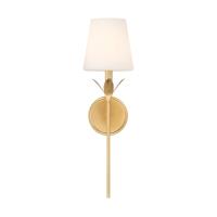 One Light Wall Sconce by Crystorama - Broche Collection, Antique Gold Finish - 531-OP-GA
