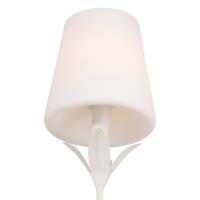 One Light Wall Sconce by Crystorama - Broche Collection, Matte White Finish - 531-OP-MT