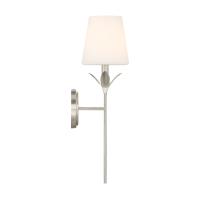 One Light Wall Sconce by Crystorama - Broche Collection, Antique Silver Finish - 531-OP-SA