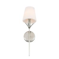 One Light Wall Sconce by Crystorama - Broche Collection, Antique Silver Finish - 531-OP-SA