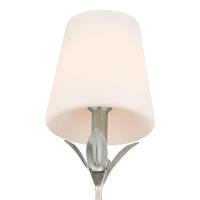 One Light Wall Sconce by Crystorama - Broche Collection, Antique Silver Finish - 531-OP-SA