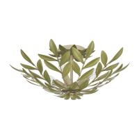 Four Light Semi Flush Mount by Crystorama - Broche Collection, Champagne Green Tea Finish - 560-CT