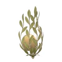 Two Light Wall Sconce by Crystorama - Broche Collection, Champagne Green Tea Finish - 561-CT