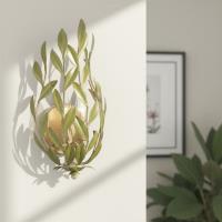 Two Light Wall Sconce by Crystorama - Broche Collection, Champagne Green Tea Finish - 561-CT